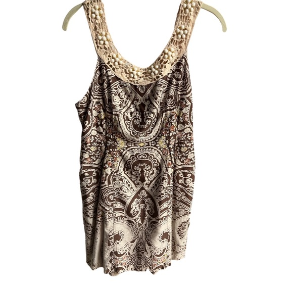 Free People Beaded Neckline Dress Size 6 - Picture 2 of 4